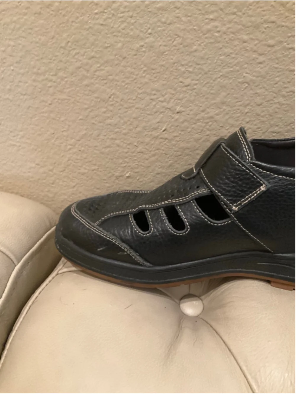 CALTO Men's Fisherman Invisible Height Increasing Elevator Shoes Sandals Size 6